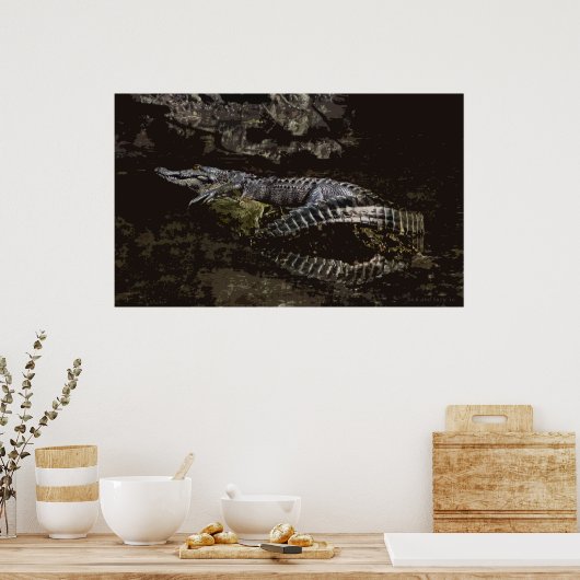 Gator Portrait Poster (Küche)