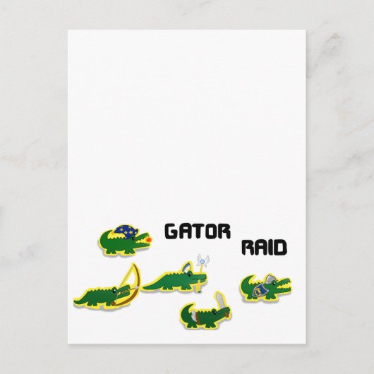 Gator Raid Postkarte (Vorderseite)