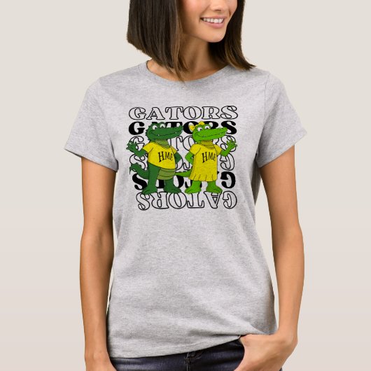 Gator Spiegel Hintergrund T-Shirt (Vorderseite)