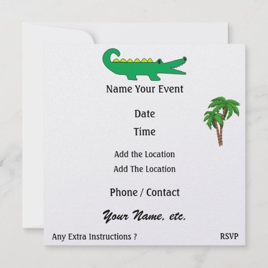 Gator - SRF Einladung (Rückseite)