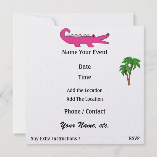 Gator - SRF Einladung (Rückseite)