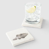 Gator Stone Untersetzer (Seitenansicht)