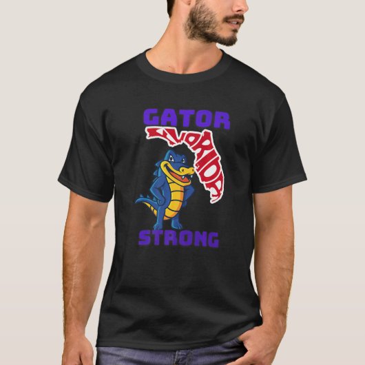 Gator Strong Florida Alligator Crocodile Zoo Anima T-Shirt (Vorderseite)