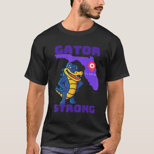 Gator Strong Florida Alligator Crocodile Zoo Anima T-Shirt (Vorderseite)