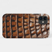 Gator Textur Case-Mate iPhone Hülle (Rückseite (Horizontal))