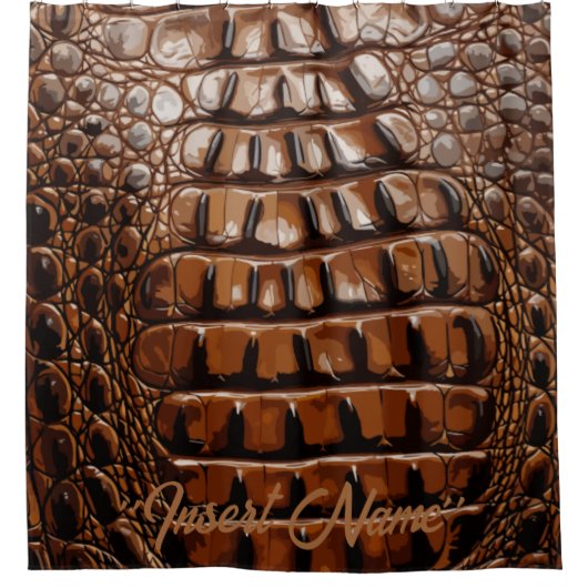 Gator Textur Duschvorhang (Vorderseite)