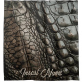 Gator Textur Duschvorhang (Vorderseite)