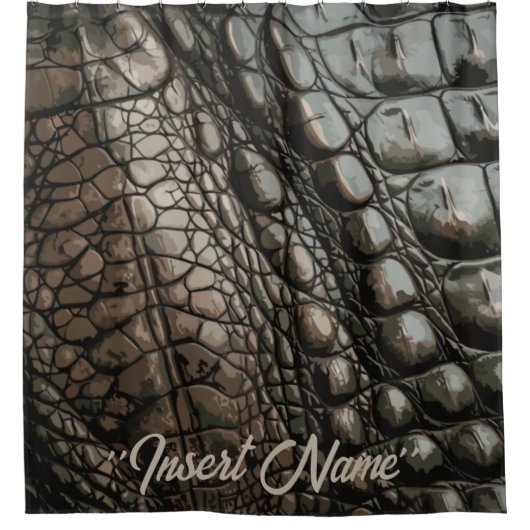 Gator Textur Duschvorhang (Vorderseite)