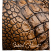 Gator Textur Duschvorhang (Vorderseite)
