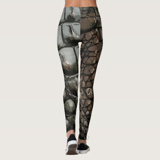Gator Textur Leggings (Rückseite)