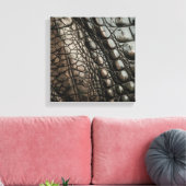 Gator Textur Leinwanddruck (Insitu (Wohnzimmer))