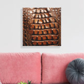 Gator Textur Leinwanddruck (Insitu (Wohnzimmer))