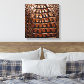 Gator Textur Leinwanddruck (Insitu (Schlafzimmer))