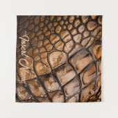 Gator Textur Wandteppich (Vorderseite (Horizontal))