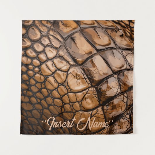 Gator Textur Wandteppich (Vorderseite)