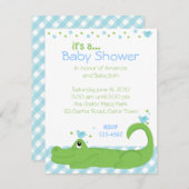 Gator und Blauvögel Einladung (Vorne/Hinten)