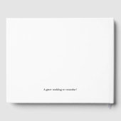 Gator Wedding Guest Book Gästebuch (Rückseite)