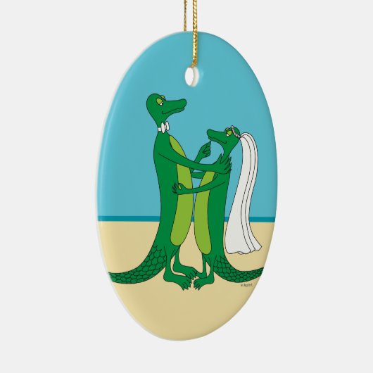 Gator Wedding Ornament (Rechts)