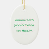 Gator Wedding Ornament (Hinten)