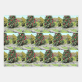 Gator Weihnachtsbaum Wrapping Paper Sheets Geschenkpapier Set (Vorderseite)