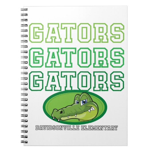 Gators Gators Notebook Notizblock (Vorderseite)