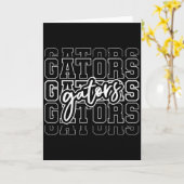 Gators Name Team Backto School Heart For Men Women Karte (Gelbe Blume)