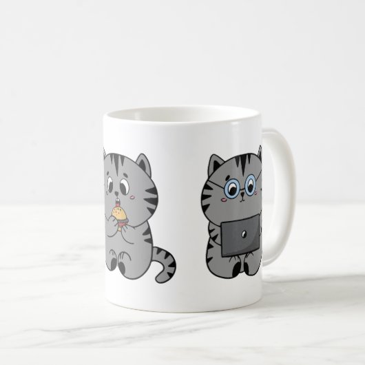 Gatos acogedores kaffeetasse (VorderseiteRechts)