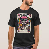 Gatos Before Vatos Skeleton Cat Kitten Lover Grump T-Shirt (Vorderseite)