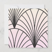 Gatsby Art Deco 50. Geburtstagsparty Einladungen (Rückseite)