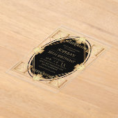 Gatsby Art Deco 50th Birthday Party Acryleinladungen (Ablage )