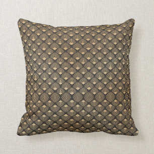 Gatsby Art Deco Fan Pattern Luxe Kissen