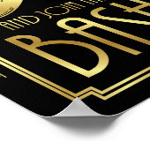 Gatsby Art Deco GRAB A MUSTACHE Signature Print Poster (Ecke)