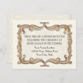 Gatsby Art Deco Jugendstil Imitate Golden Tulip Einladung (Vorne/Hinten)