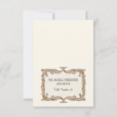 Gatsby Art Deco Jugendstil Imitate Golden Tulip Einladung (Vorderseite)