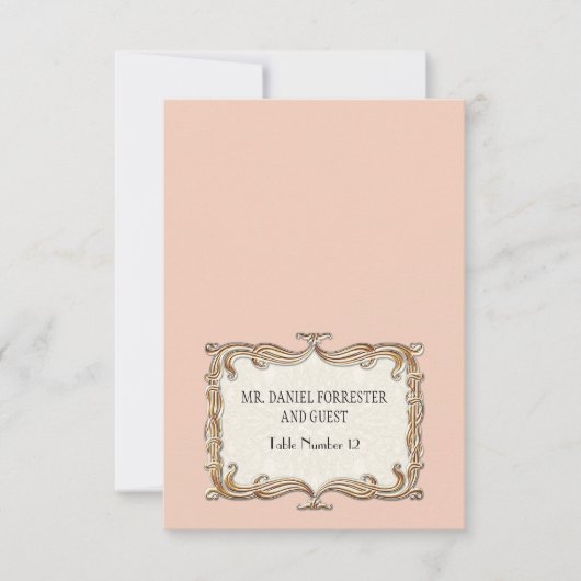 Gatsby Art Deco Jugendstil Imitate Golden Tulip Einladung (Vorderseite)