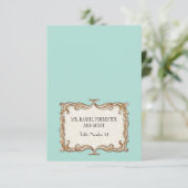 Gatsby Art Deco Jugendstil Imitate Golden Tulip Einladung (Stehend Vorderseite)