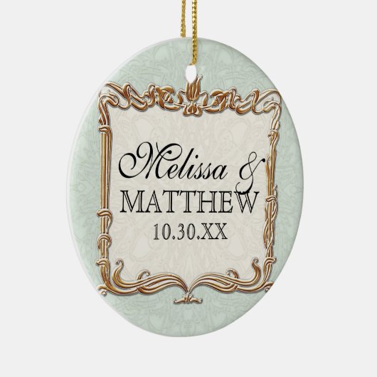 Gatsby Art Deco Jugendstil Imitate Golden Tulip Keramikornament (Rechts)