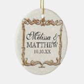 Gatsby Art Deco Jugendstil Imitate Golden Tulip Keramikornament (Rechts)