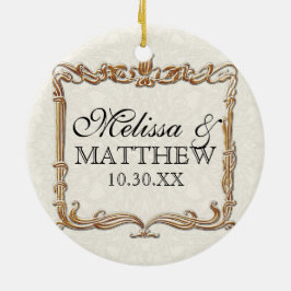 Gatsby Art Deco Jugendstil Imitate Golden Tulip Keramikornament