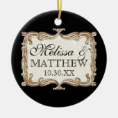 Gatsby Art Deco Jugendstil Imitate Golden Tulip Keramikornament (Vorne)