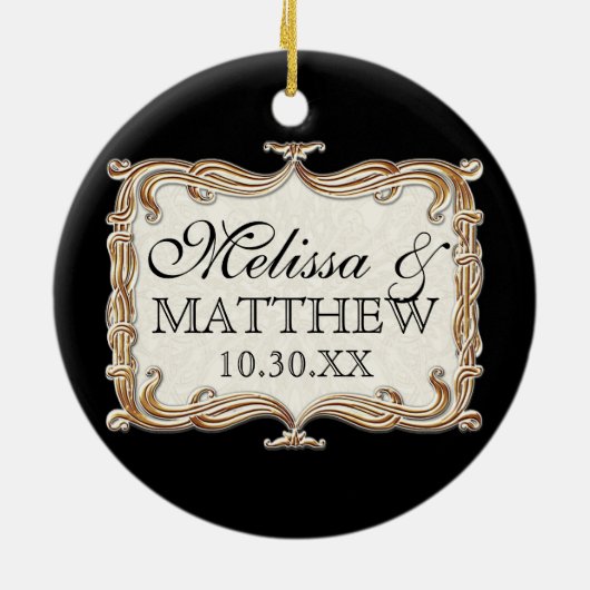 Gatsby Art Deco Jugendstil Imitate Golden Tulip Keramikornament (Hinten)