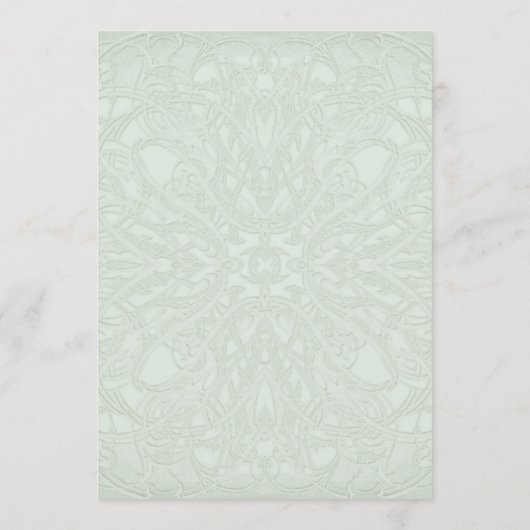 Gatsby Art Deco Jugendstil Imitate Golden Tulip Menükarte (Rückseite)