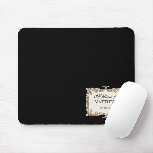 Gatsby Art Deco Jugendstil Imitate Golden Tulip Mousepad (Mit Mouse)