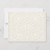 Gatsby Art Deco Jugendstil Imitate Golden Tulip RSVP Karte (Rückseite)