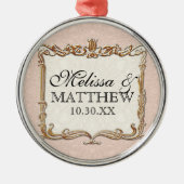 Gatsby Art Deco Jugendstil Imitate Golden Tulip Silbernes Ornament (Vorne)