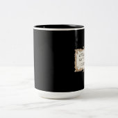 Gatsby Art Deco Jugendstil Imitate Golden Tulip Zweifarbige Tasse (Mittel)