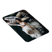 Gatsby Art Deco Lettering Foto Save the Date Magnet (Rechte Seite)