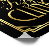 Gatsby Art Deco POP FIZZ CLINK Signatur Poster (Ecke)