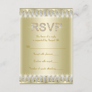 Gatsby Art Deco Roaring 20's RSVP Karte