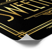 Gatsby Art Deco SWEETEASY Signature Print Poster (Ecke)